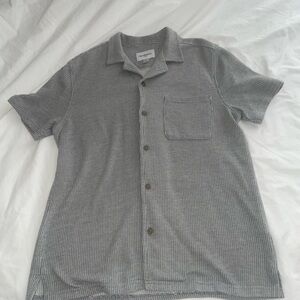 Men's Gray Striped Shirt